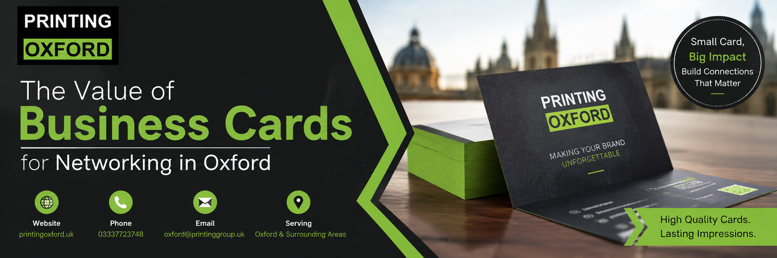 The Value of Business Cards for Networking in Oxford